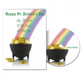 Happy St. Patrick's Day Greeting Card with Matching CD with Logo  Happy St. Patrick