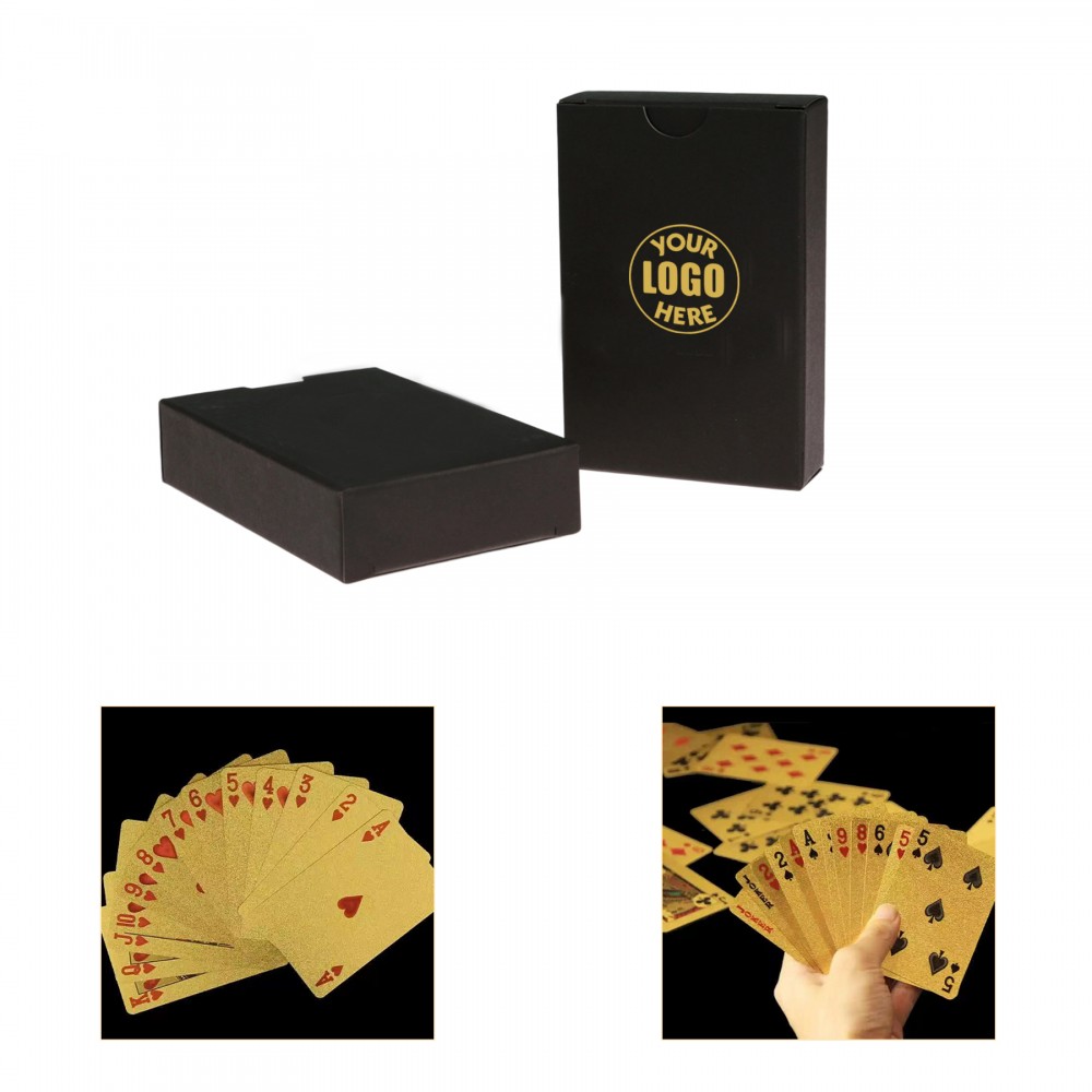 Gold Foil Playing Cards Deck with Logo Gold Foil Playing Cards Deck with Logo