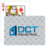 Personalized Diamond Plate Poker Size Playing Cards