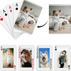 Custom Poker Playing Cards With Photo Artwork with Logo