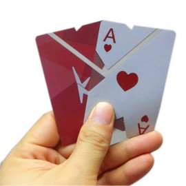 Logo Branded Transparent PVC Plastic Blank Cards Poker