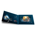 Promotional 2.4 Inch Hexagon Shaped Video Brochure