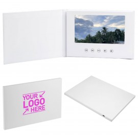 7" 256M Video Greeting Card and Brochure for Anniversary Portable Digital Brochure for Invitation with Logo