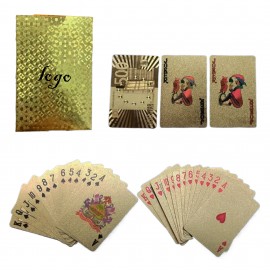 Custom PET Gold Silver Foil Poker Playing Cards for Table Games with Logo