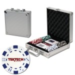 Promotional Poker chips set with aluminum chip case - 100 Dice chips