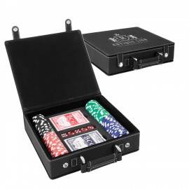 Custom Leatherette Poker Set