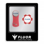 Customized Ahead Switchfix Divot Repair Tool & Poker Chip Ball Marker Gift Set - Red-Silver