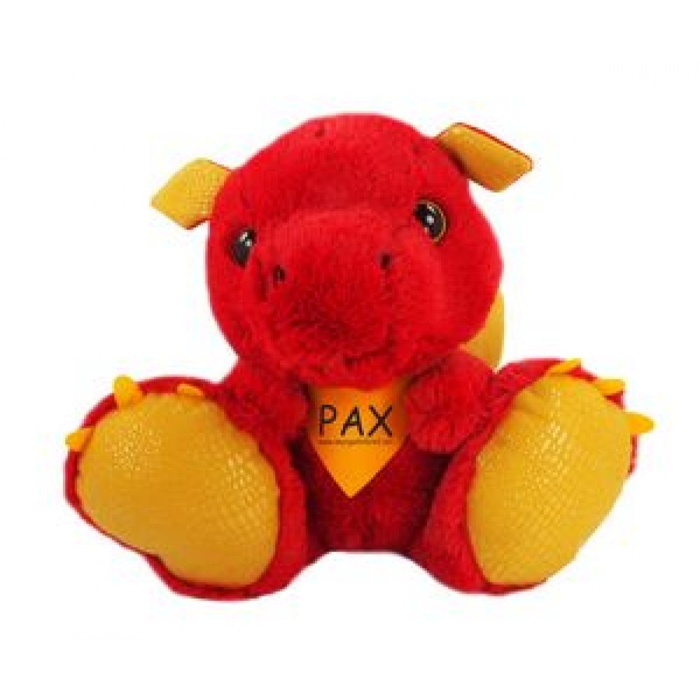 Customized 10" Sparks Dragon Stuffed Animal w/Bandana & One Color Imprint
