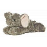 Logo Printed 8" Ellie Elephant Mini Flopsie Stuffed Animal