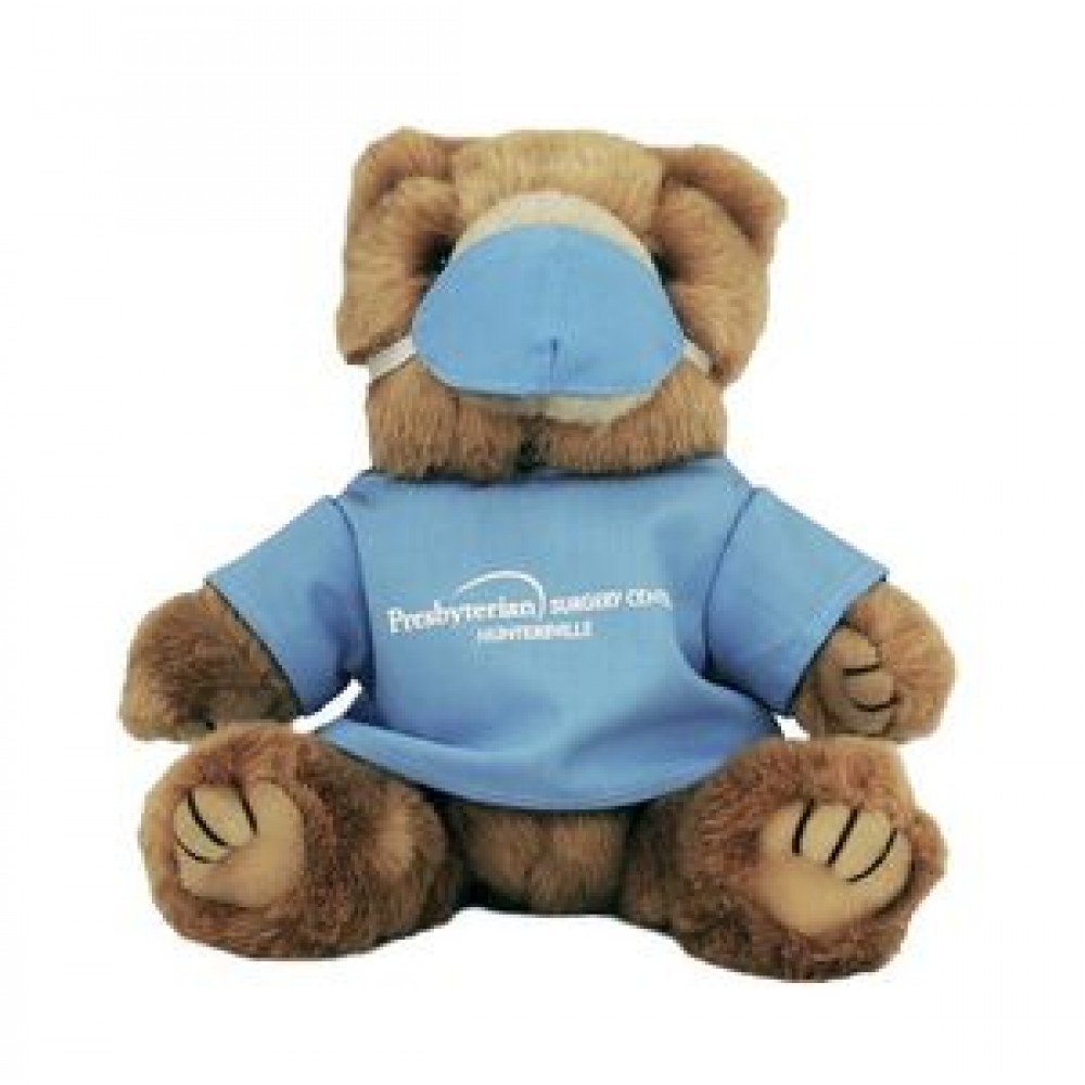 Personalized 8" Light Blue Scrubs Bear w/One Color Imprint Personalized 8" Light Blue Scrubs Bear w/One Color Imprint