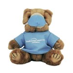 Personalized 8" Light Blue Scrubs Bear w/One Color Imprint