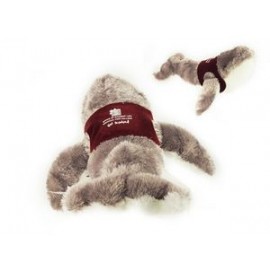 Custom 8" Ahab Whale Stuffed Animal w/Vest & One Color Imprint