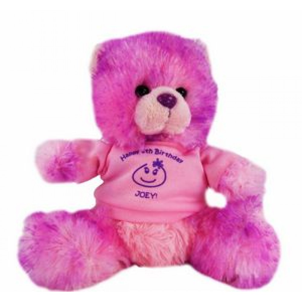 8" Berry Bear with shirt and one color imprint Logo Printed 8" Berry Bear with shirt and one color imprint Logo Printed