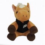 Promotional 6" Lil' Horse Stuffed Animal w/Vest & One Color Imprint