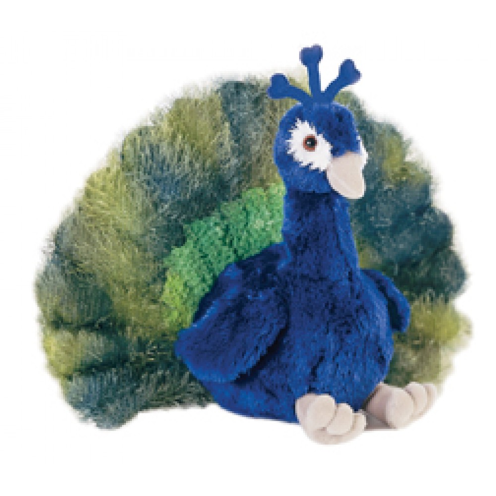 12" Perry Peacock Stuffed Animals Logo Printed 12" Perry Peacock Stuffed Animals Logo Printed