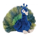 12" Perry Peacock Stuffed Animals Logo Printed