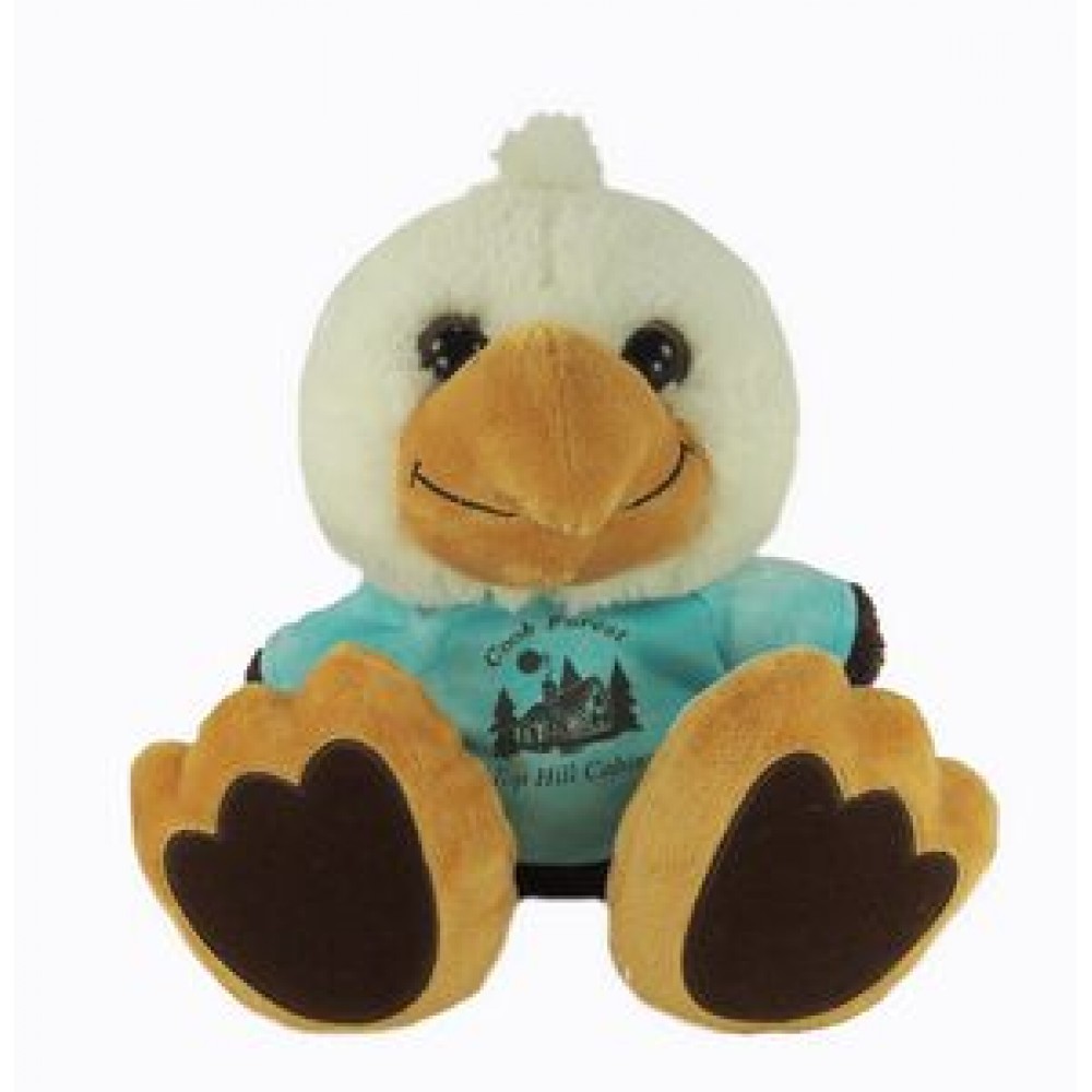 10" Stripes Bald Eagle w/T-Shirt & One Color Imprint Custom Personalized 10" Stripes Bald Eagle w/T-Shirt & One Color Imprint Custom Personalized