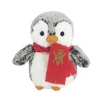 Promotional 6" Mini Pom Pom Penguin Stuffed Animal w/Scarf & One Color Imprint