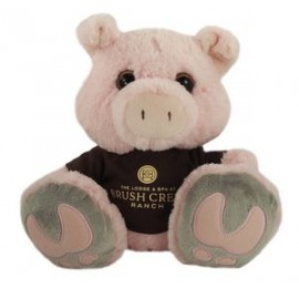 Custom 10" Snortster Pig Stuffed Animal w/T-Shirt & One Color Imprint