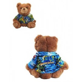 Logo Branded 8" Hawaiian Bear w/Full Color Imprint  Logo Branded 8" Hawaiian Bear w/Full Color Imprint