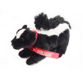 Logo Branded 8" Lil' Sachet Skunk Stuffed Animal w/Ribbon & One Color Imprint