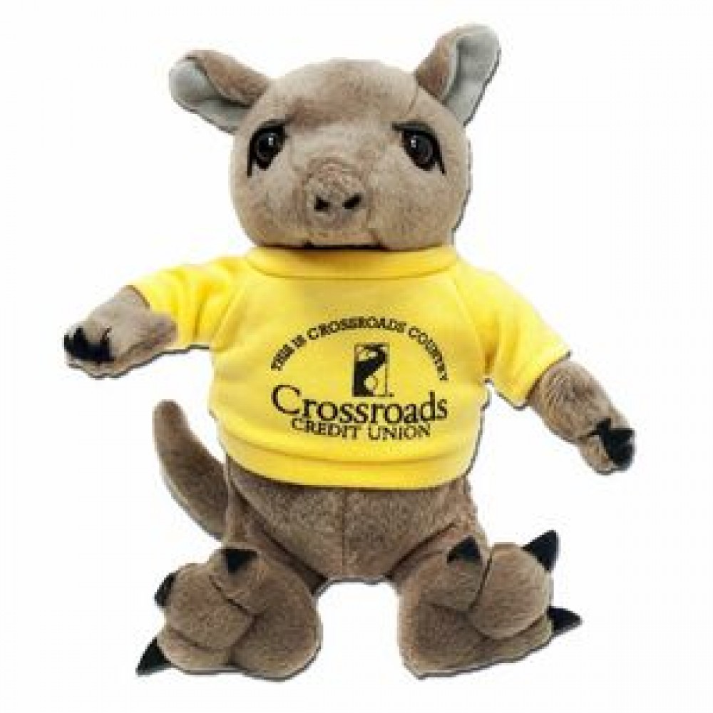 Custom 7" Armadillo Stuffed Animal w/T-Shirt & One Color Imprint