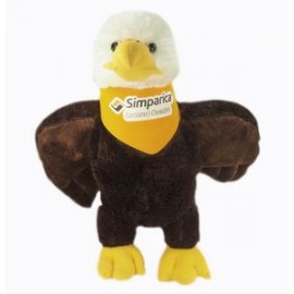 Logo Branded 12" Eagle Stuffed Animal w/Bandana & Full Color Imprint  Logo Branded 12" Eagle Stuffed Animal w/Bandana & Full Color Imprint