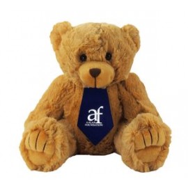 12" Peter Bear Stuffed Animal w/Tie & One Color Imprint with Logo