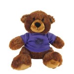 11" Buxley Bear with t-shirt and one color imprint Custom Personalized
