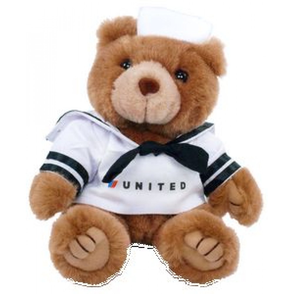Promotional 8" Sailor Bear Stuffed Animal w/Full Color Imprint Promotional 8" Sailor Bear Stuffed Animal w/Full Color Imprint