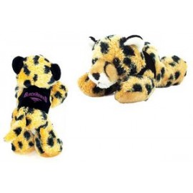 8" Streak Cheetah Stuffed Animal w/Vest & One Color Imprint with Logo