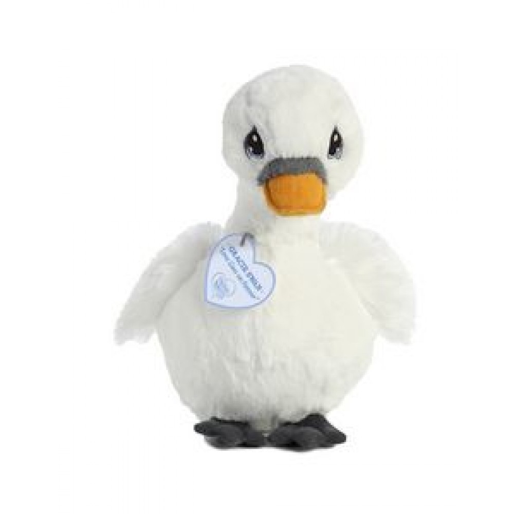 9" Gracie Swan Stuffed Animal Custom Imprinted 9" Gracie Swan Stuffed Animal Custom Imprinted