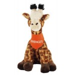 15" Giraffe Stuffed Animal w/Bandana & One Color Imprint with Logo