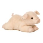 8" Small Pig Stuffed Animal Custom Imprinted