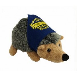 Logo Branded 8" Howie Hedgehog Stuffed Animal w/Bandana & One Color Imprint