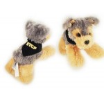 8" Cutie Yorkshire Terrier Stuffed Dog w/Bandana & One Color Imprint with Logo