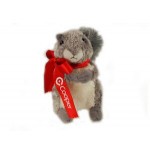 8" Nutty Squirrel Stuffed Animal w/Ribbon & One Color Imprint with Logo