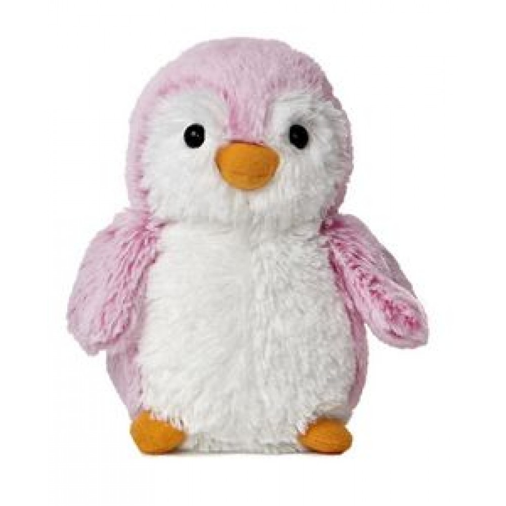 Logo Printed 6" Pink Pom Pom Mini Penguin Stuffed Animal Logo Printed 6" Pink Pom Pom Mini Penguin Stuffed Animal