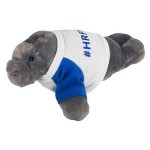 8" Manny Manatee Stuffed Animal w/T-Shirt & One Color Imprint with Logo