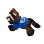 8" Ringo Raccoon w/T-Shirt & One Color Imprint Logo Printed
