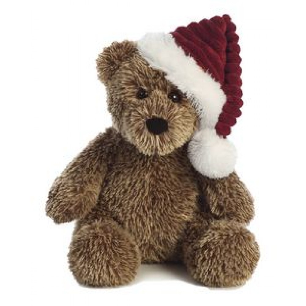 Logo Printed 12" Trevor Bear - Burgundy Cap Logo Printed 12" Trevor Bear - Burgundy Cap