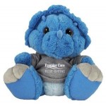 Customized 10" Toughie Triceratops Dinosaur Stuffed Animal w/Sweatshirt & One Color Imprint