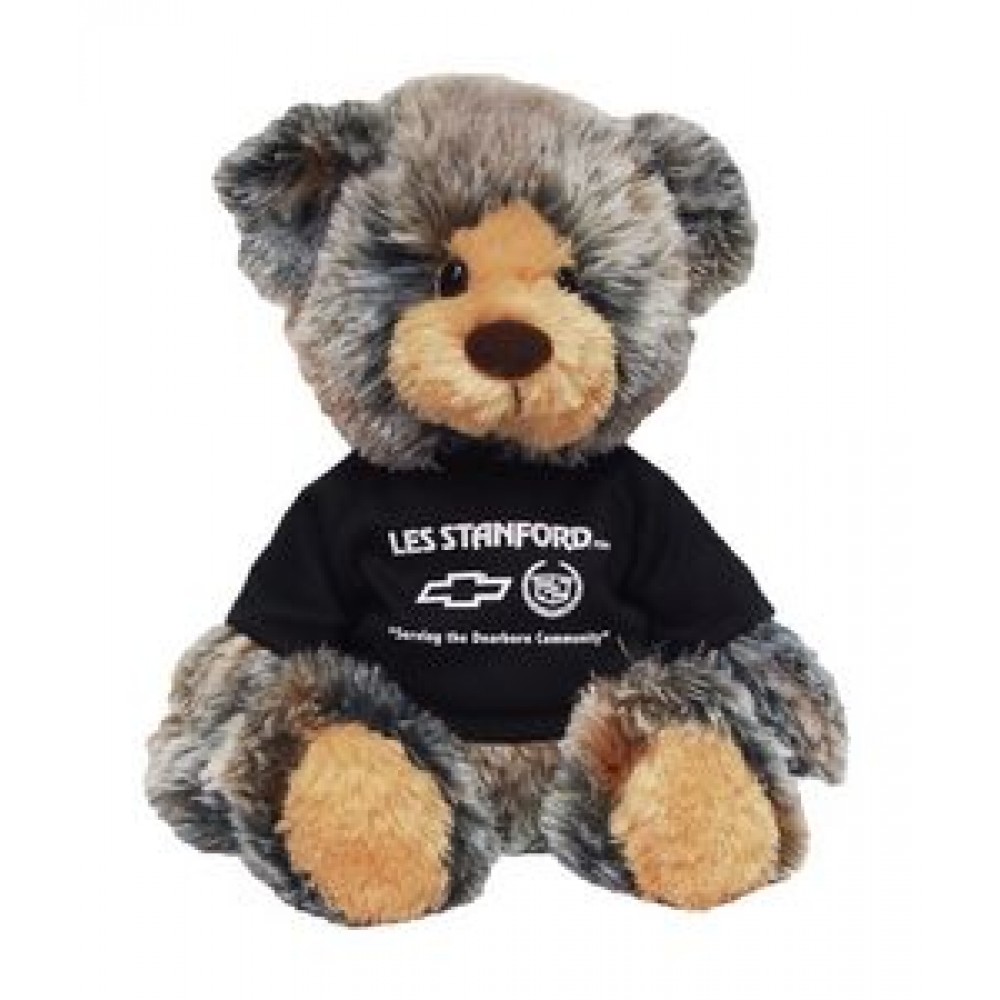 Logo Printed 14" Brindle Bear with shirt and 1 color imprint Logo Printed 14" Brindle Bear with shirt and 1 color imprint