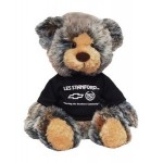 Logo Printed 14" Brindle Bear with shirt and 1 color imprint