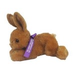 8" Bitty Bunny Stuffed Animal w/Ribbon & One Color Imprint with Logo