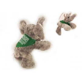 Logo Branded 8" Ellie the Elephant Stuffed Animal w/Bandana & One Color Imprint