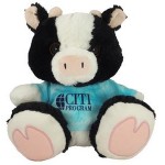Custom Imprinted 10" Milkshake Cow with t-shirt and one color imprint
