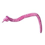 52" Giraffe Print Pink Snake Custom Imprinted