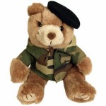 Promotional 8" Army Bear Stuffed Animal