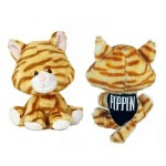 Logo Printed 6" Terry WB Tabby Cat with bandana and one color imprint